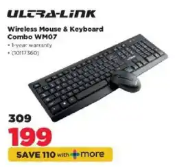 HiFi Corp Ultra-Link Wireless Mouse & Keyboard Combo WM07 offer