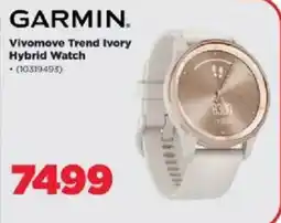 HiFi Corp Garmin Vivomove Trend Ivory Hybrid Watch offer