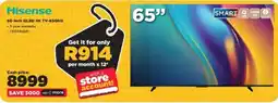 HiFi Corp Hisense 65-inch QLED 4K TV-65Q6Q offer