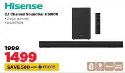 HiFi Corp Hisense 2.1 Channel Soundbar HS1800 offer