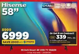 HiFi Corp Hisense 58" offer