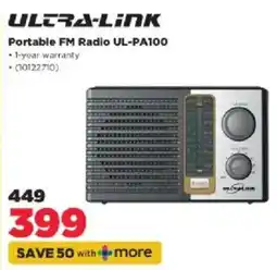 HiFi Corp Ultra-Link Portable FM Radio UL-PA100 offer