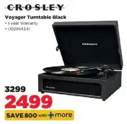 HiFi Corp CROSLEY Voyager Turntable Black offer
