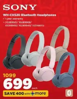 HiFi Corp SONY WH-CH520 Bluetooth Headphones offer