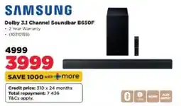 HiFi Corp Samsung Dolby 3.1 Channel Soundbar B650F offer