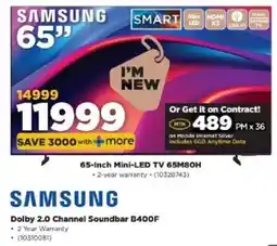 HiFi Corp SAMSUNG 65-Inch Mini-LED TV 65M80H offer