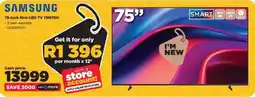 HiFi Corp SAMSUNG 75-Inch Mini-LED TV 75M70H offer