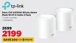 HiFi Corp tp-link Deco X10 AX1500 Whole Home Mesh Wi-Fi 6 offer