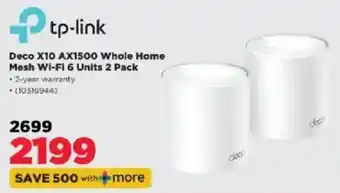HiFi Corp tp-link Deco X10 AX1500 Whole Home Mesh Wi-Fi 6 offer