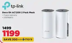 HiFi Corp tp-link Deco E4 AC1200 2 Pack Mesh offer