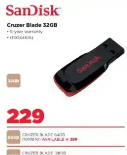 HiFi Corp SanDisk Cruzer Blade 32GB offer