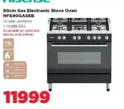 HiFi Corp Hisense 90cm Gas Electronic Stove Oven offer