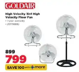 HiFi Corp GOLDAIR High Velocity 3in1 High Velocity Floor Fan offer
