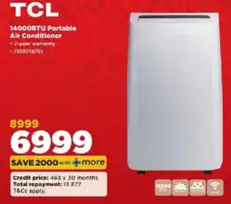 HiFi Corp TCL 14000BTU Portable Air Conditioner offer