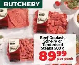 Food Lover's Market Beef Goulash, Stir-Fry or Tenderised Steaks offer