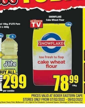 Boxer Snowflake wheat flour offer