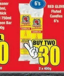 Boxer Red glove candle 2 offer