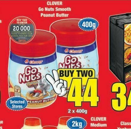 Clover peanut butter 2 offer at Boxer