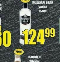 Russian bear vodka