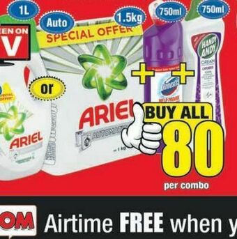 Boxer Ariel washing powder offer