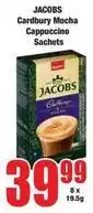 Boxer Jacobs - cardbury mocha cappuccino sachets offer