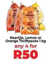 Food Lover's Market Naartjie, lemon or orange thriftpacks offer