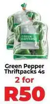 Food Lover's Market Green pepper thriftpacks 4s offer