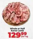 Whole or half karoo lamb