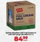 Food Lover's Market Uht full cream or low fat long life milk offer