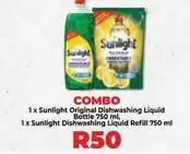 Food Lover's Market Sunlight - original dishwashing liquid bottle & refill offer