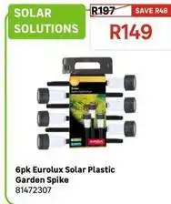 Leroy Merlin Eurolux - 6pk solar plastic garden spike offer