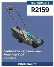 Leroy Merlin Gardena electric lawnmower powermax 1200 offer