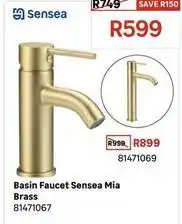 Leroy Merlin Sensea - basin faucet mia brass offer