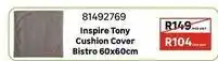 Leroy Merlin Inspire - tony cushion cover bistro 60x60cm 81492769 offer