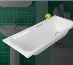 Leroy Merlin Value bathtub acrylic white 170xd70x37cm offer