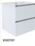 Leroy Merlin Bathroom cabinet wall mount compact 2 drawer white 81507357 offer