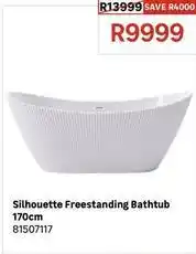 Leroy Merlin Silhouette - freestanding bathtub 170cm 81507117 offer