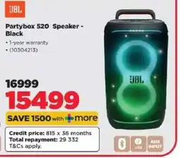 HiFi Corp Partybox 520 Speaker - Black offer