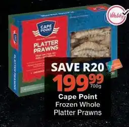 Checkers Cape Point Frozen Whole Platter Prawns offer