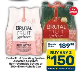 Pick n Pay Hypermarket Brutal Fruit Sparkling Spritzer Assorted offer