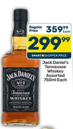 Pick n Pay Hypermarket Jack Daniel's Tennessee Whiskey Assorted offer