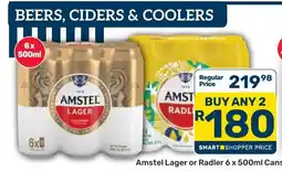 Pick n Pay Hypermarket Amstel Lager or Radler offer