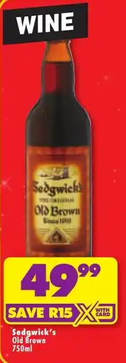 Shoprite Sedgwick's Old Brown offer