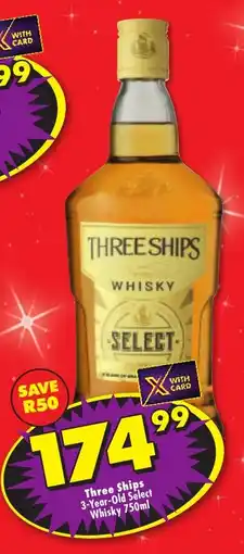 Shoprite Three Ships Whisky Select offer