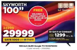 HiFi Corp 100-inch QLED Google TV-100Q7800H offer