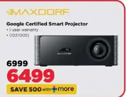 HiFi Corp MAXDORF Google Certified Smart Projector offer