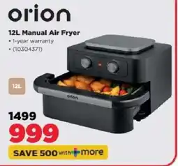 HiFi Corp orion 12L Manual Air Fryer offer