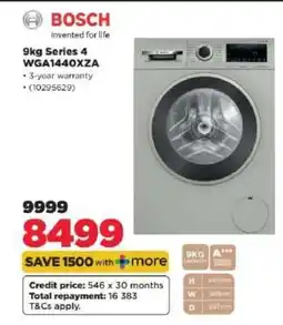 HiFi Corp Bosch 9kg Series 4 WGA1440XZA offer