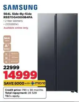 HiFi Corp Samsung 564L Side-By-Side RS57DG4000B4FA offer