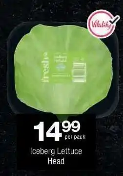 Checkers Iceberg Lettuce Head offer